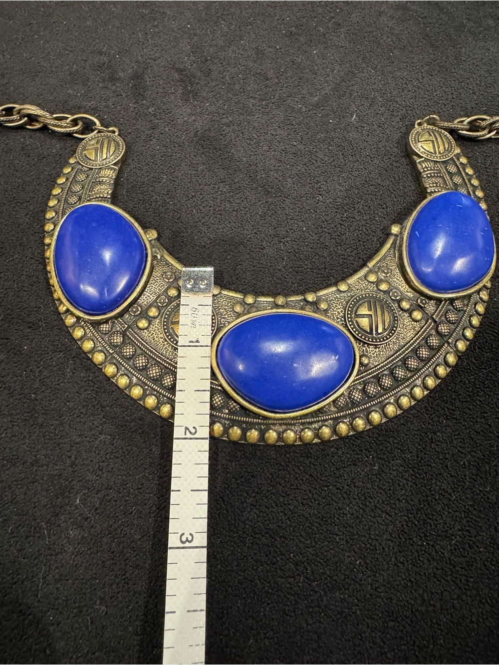 Samantha Wills Blue Cabochon Statement Collar Necklace